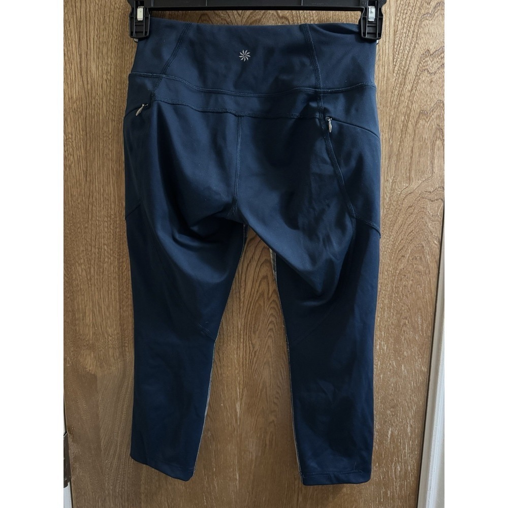 Athleta Oasis Contender 7/8 Lagoon Teal Legging Tropical XSP Petite Women Active - Picture 2 of 9